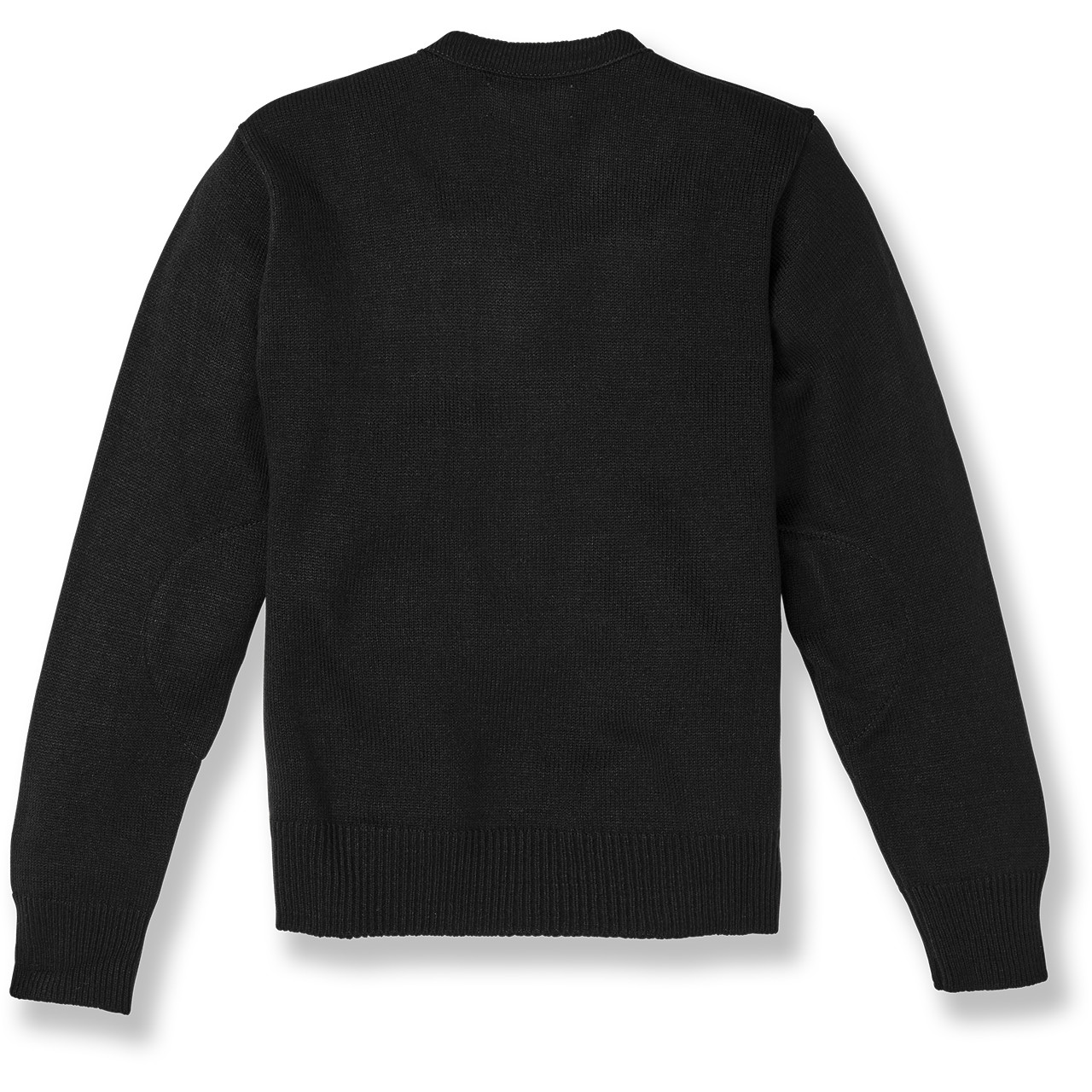 V-Neck Pullover Sweater with heat transferred logo [NJ253-6500/HPS-BLACK]