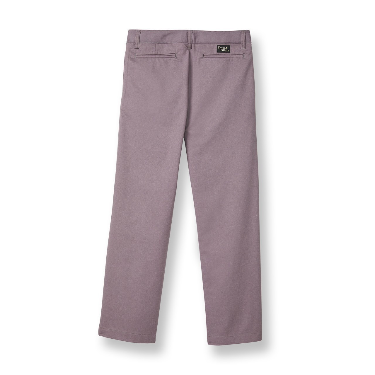 Girls' Flat Front Slacks [AK013-15-FLAT-STEEL GY] - FlynnO'Hara