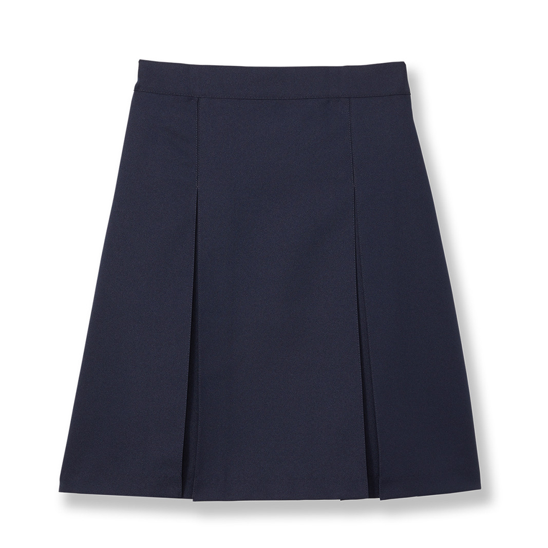 Pleated Skirt with Elastic Waist [NY681-34-8-NAVY] - FlynnO'Hara