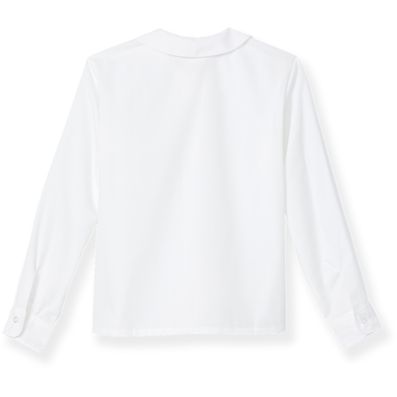 Long Sleeve Bermuda Collar Blouse [AK018-1609-WHITE] - FlynnO'Hara