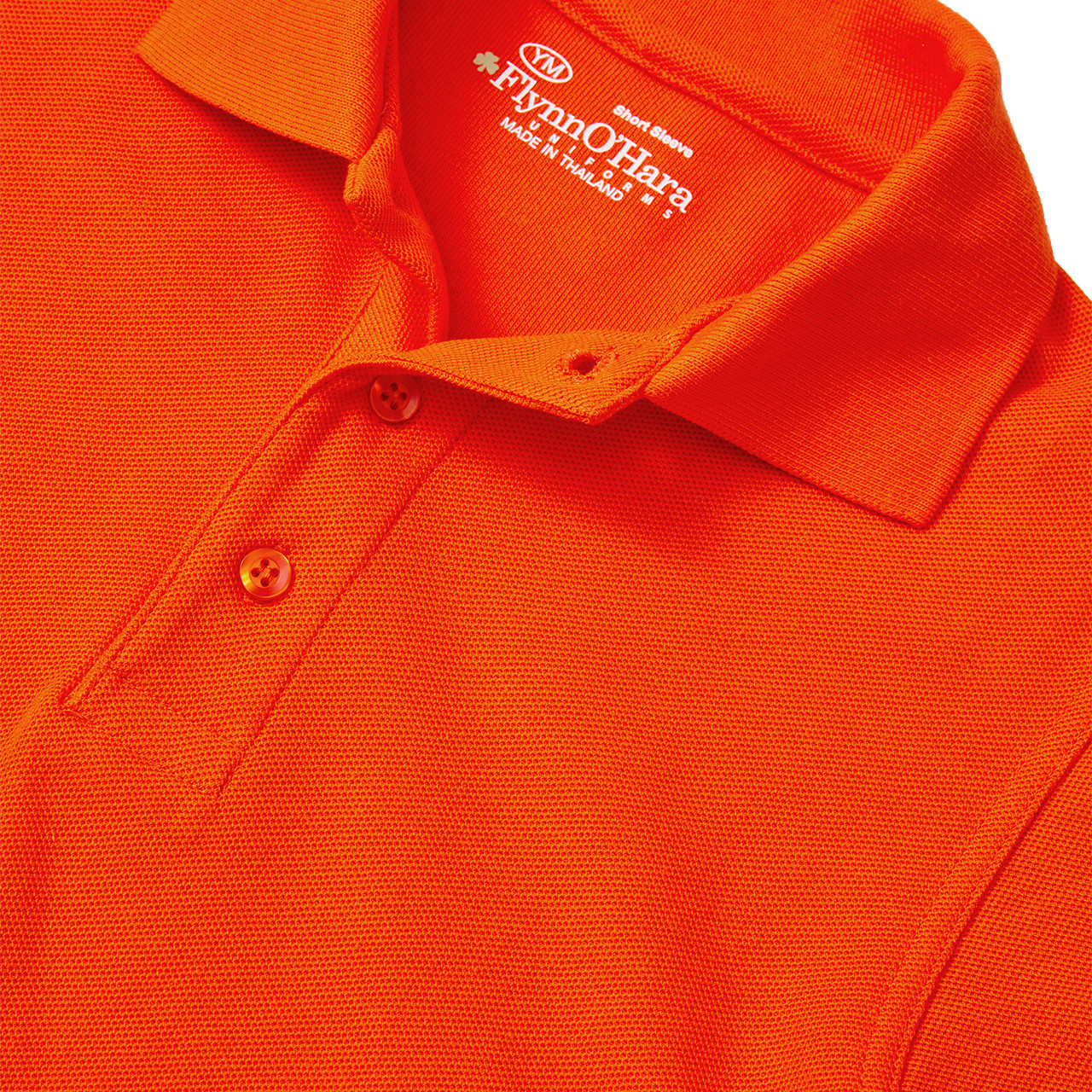 Short Sleeve Polo Shirt [AK007-KNIT-SS-ORANGE] - FlynnO'Hara Uniforms