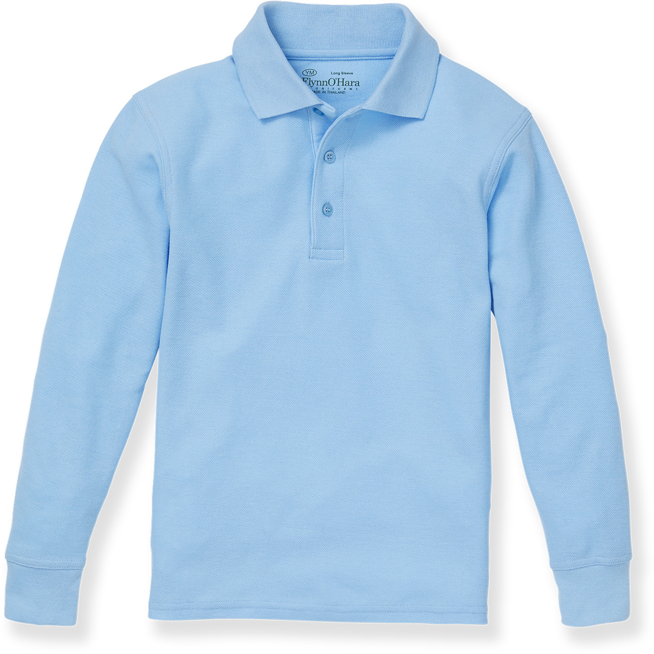 Long Sleeve Polo Shirt [DC261-KNIT-LS-BLUE] - FlynnO'Hara Uniforms