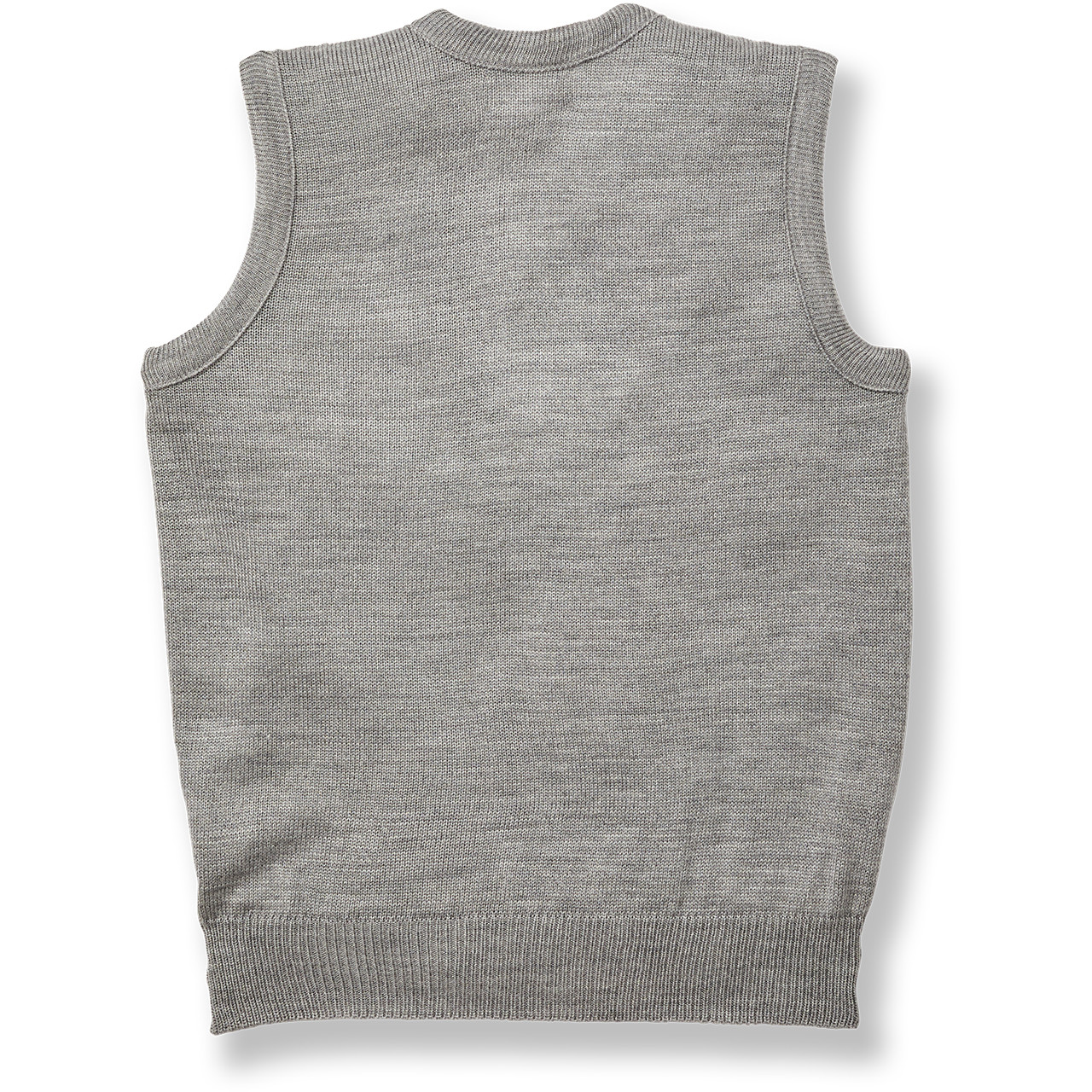 V-Neck Sweater Vest [NY451-6600-HE GREY] - FlynnO'Hara Uniforms
