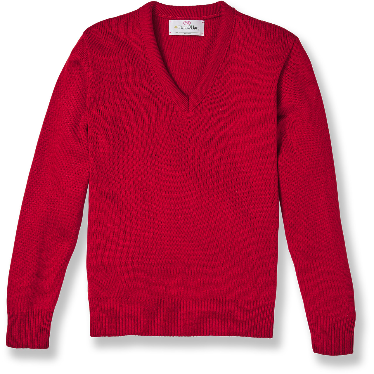 V-Neck Pullover Sweater with embroidered logo [PA819-6500/SHH