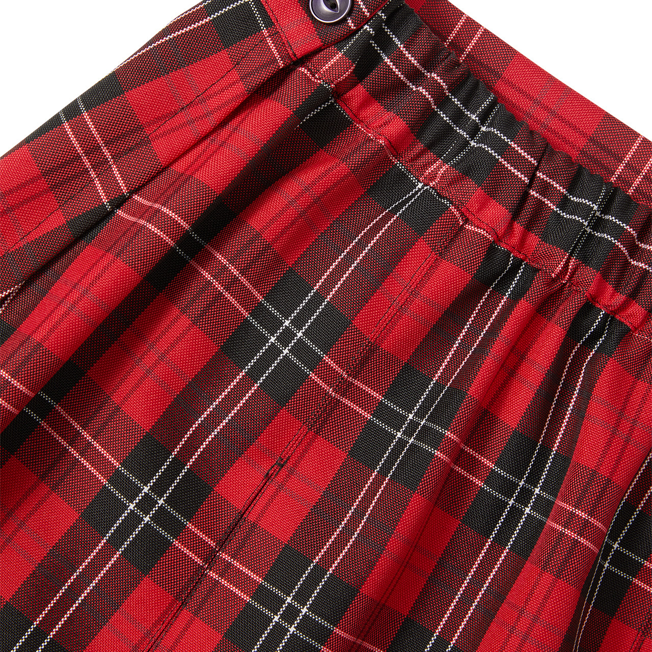 Pleated Skirt with Elastic Waist [VA306-34-70-RED PLD] - FlynnO