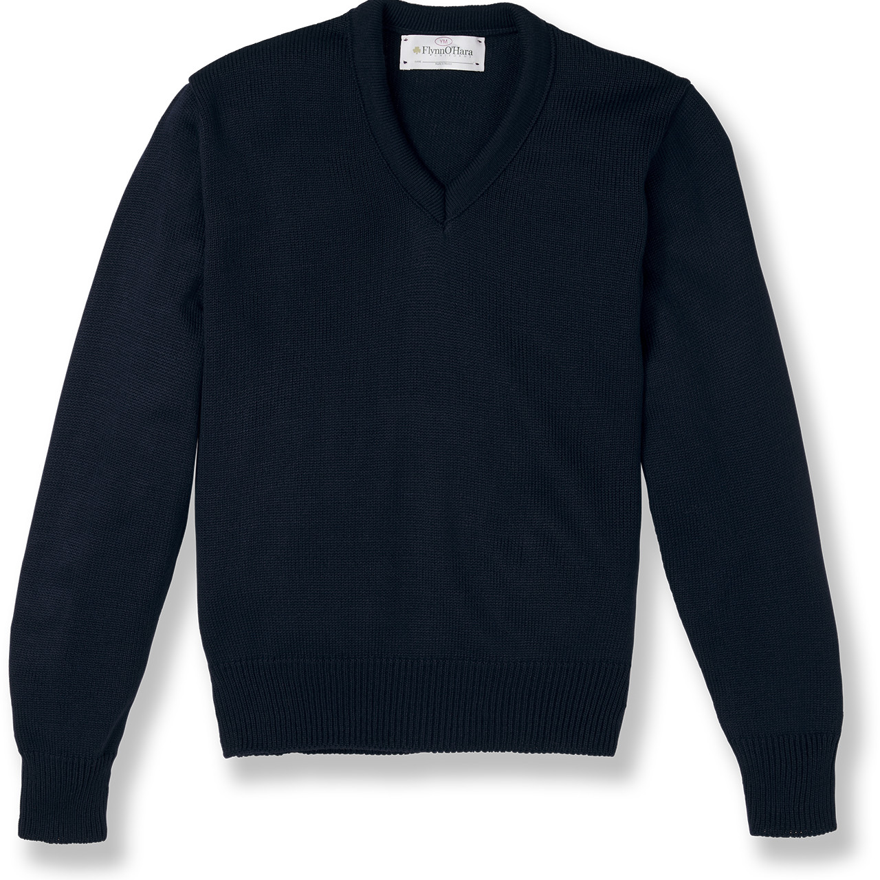 V-Neck Pullover Sweater with heat transferred logo [TX138-6500