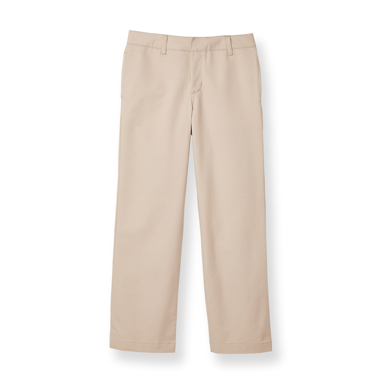 Girls' Flat Front Slacks [TX068-15-FLAT-KHAKI] - FlynnO'Hara Uniforms