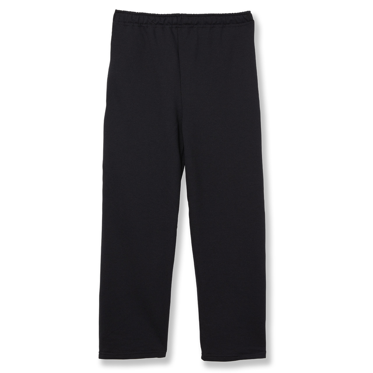 Open Bottom Sweatpants with heat transferred logo [MD091-974-BLACK