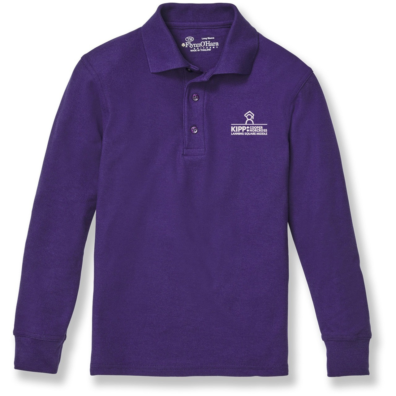 Long Sleeve Polo Shirt with embroidered logo [NJ227-KNIT/KRC