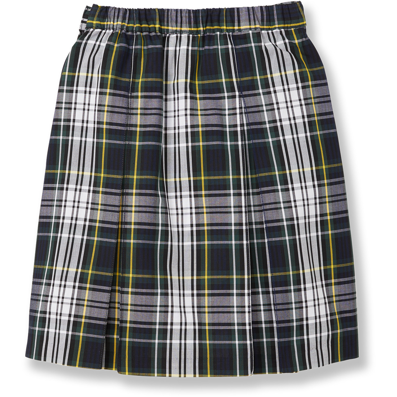 Pleated Skirt with Elastic Waist [TX151-34-355-NV/GR/WH]