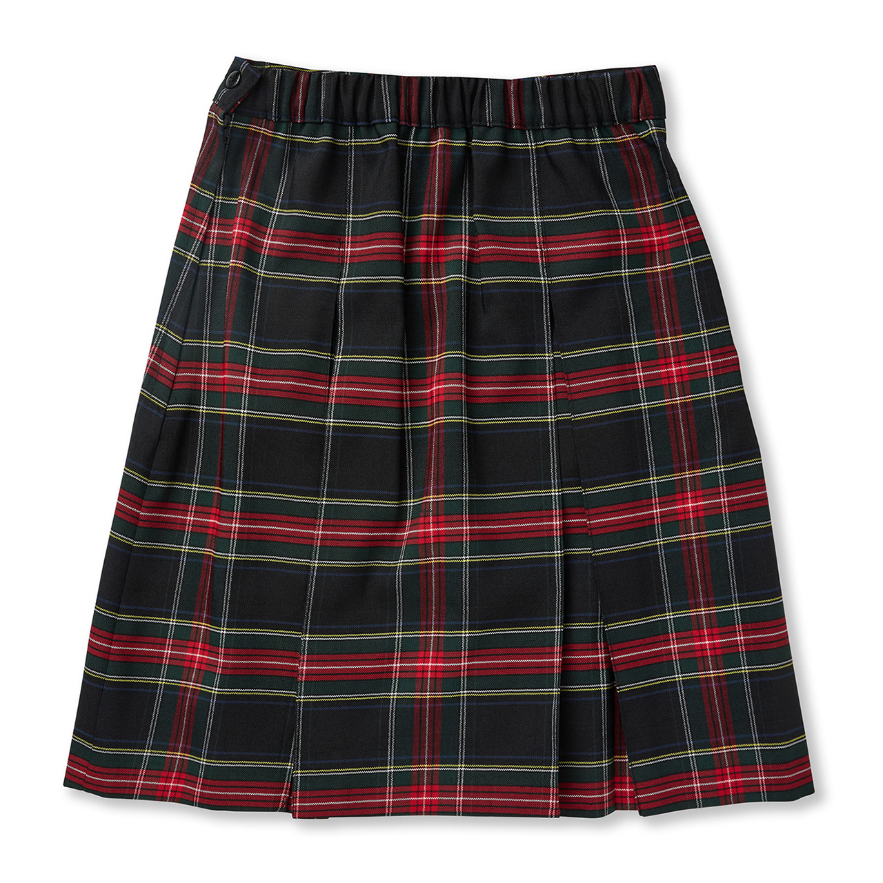 Pleated Skirt with Elastic Waist [TX023-34-63-RED PLD] - FlynnO