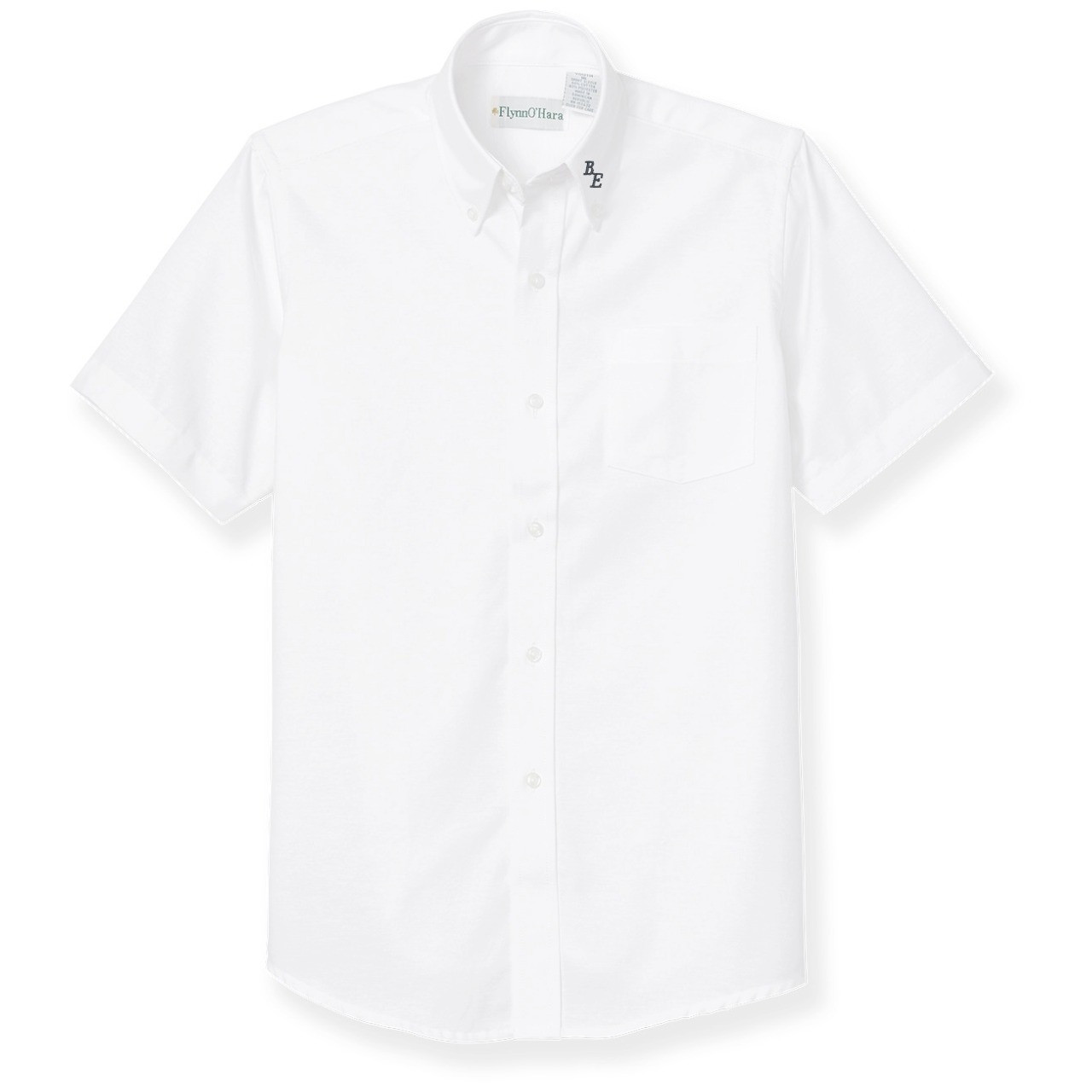 Short Sleeve Oxford Shirt with embroidered logo [NJ086-OX-S EG