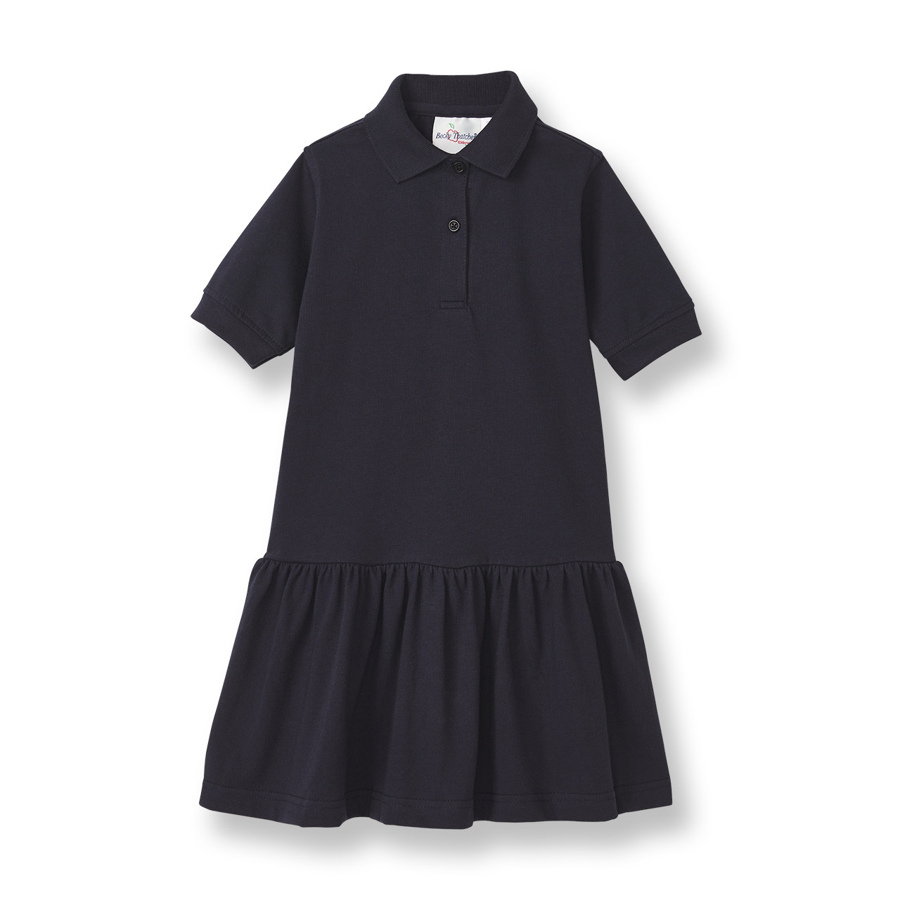 Short Sleeve Jersey Knit Dress with embroidered logo [OK004-7737/CSE-DK NAVY]  - FlynnO'Hara Uniforms