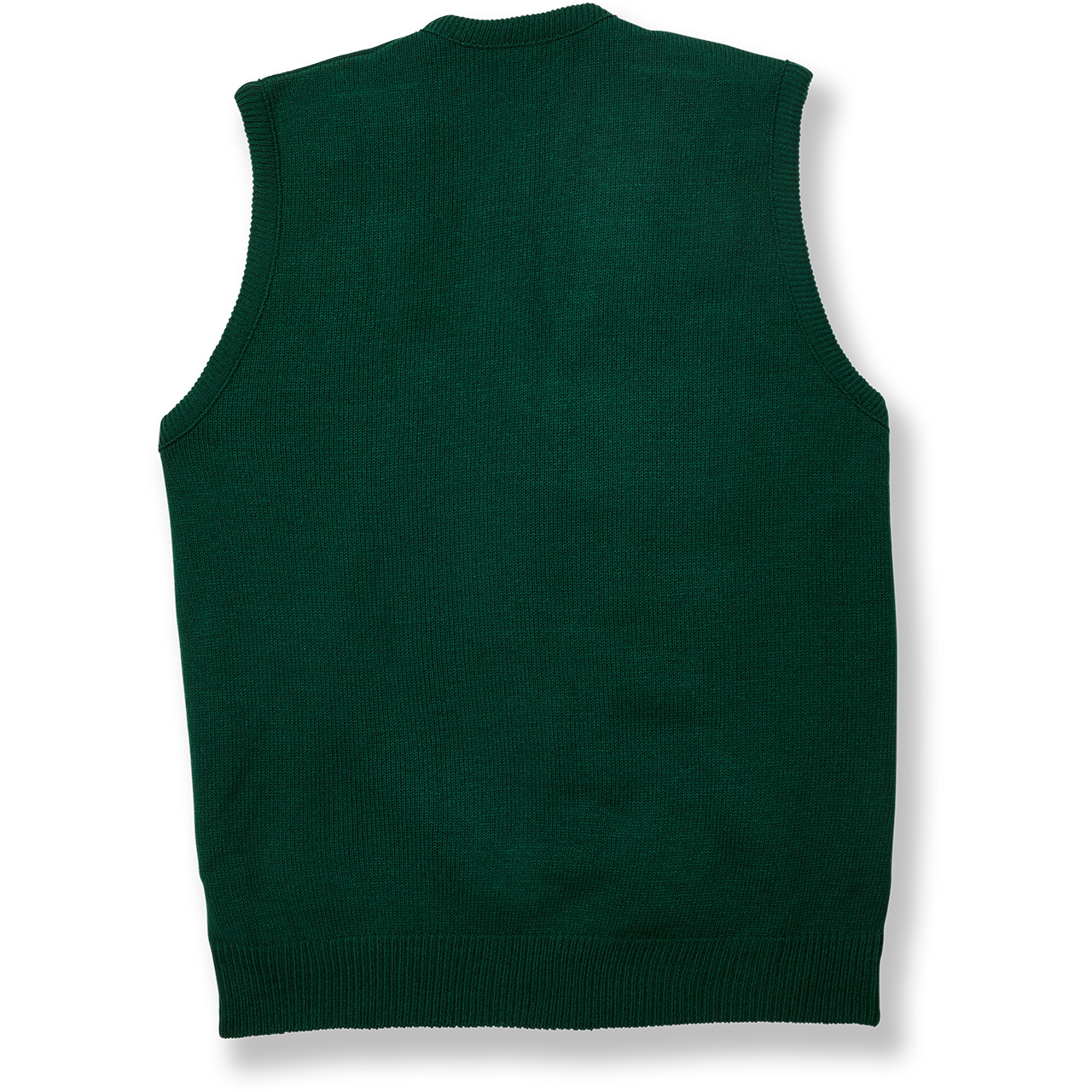 V-Neck Sweater Vest with heat transferred logo [NJ112-6600/BTA-GREEN]