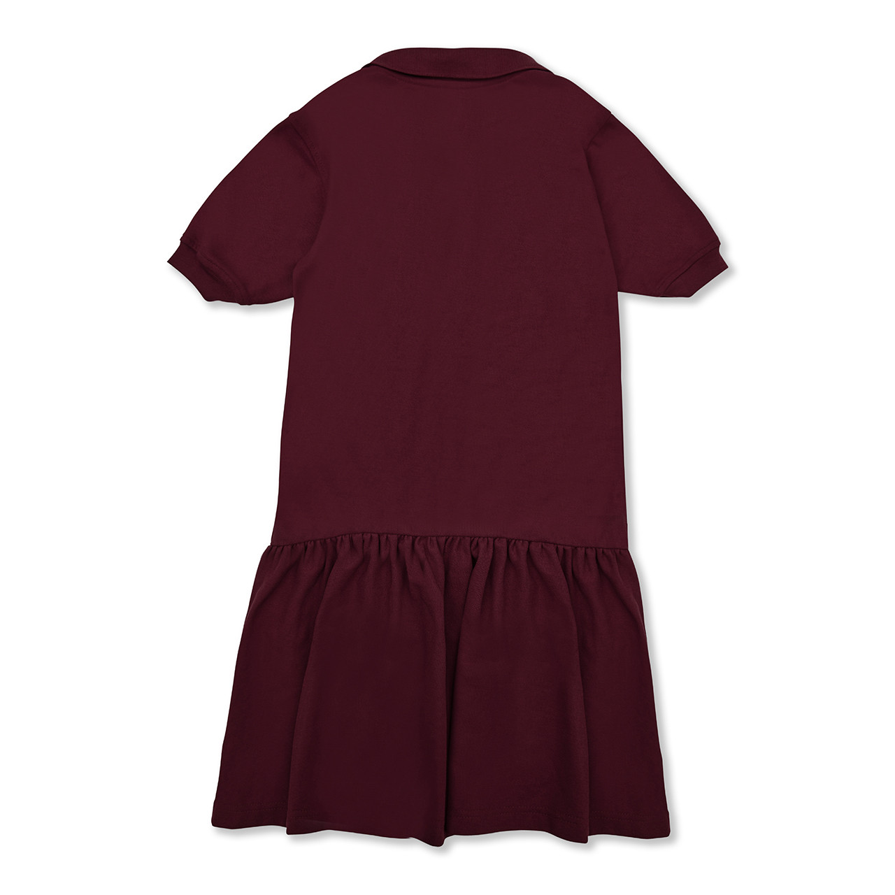 Short Sleeve Jersey Knit Dress [AK012-7737-MAROON] - FlynnO'Hara Uniforms