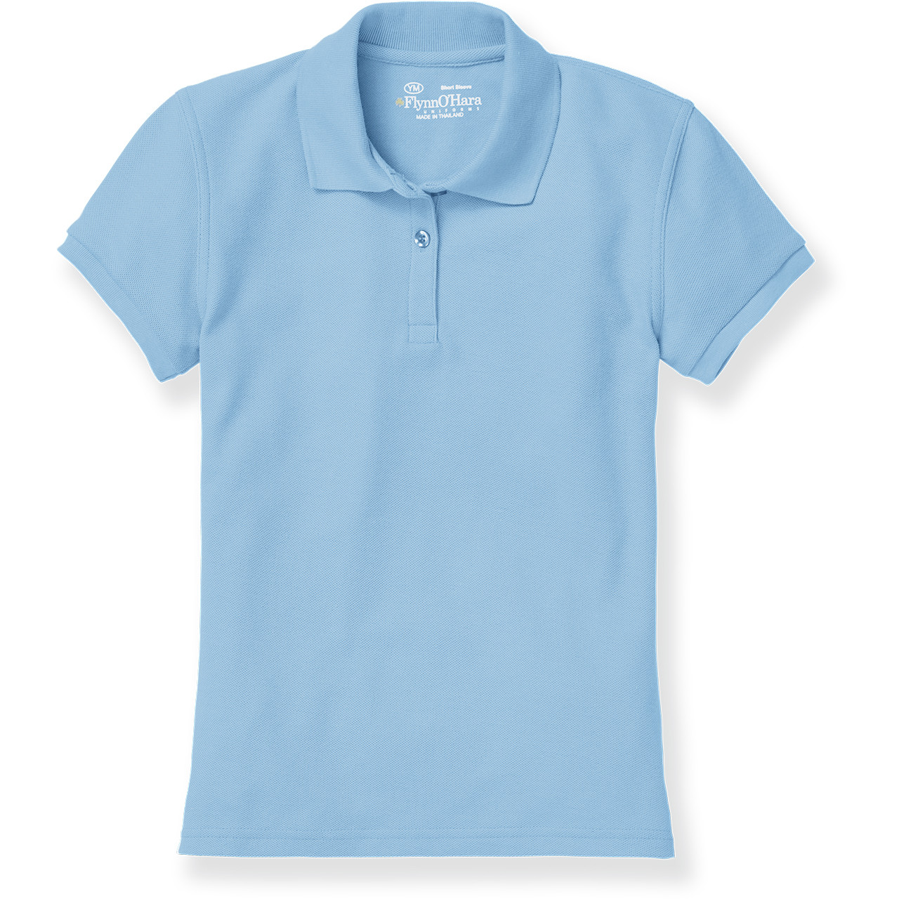 トップス muguet school ribbon polo shirt BLUE Ladies' Fit Polo Shirt [TX044-9727-BLUE] - FlynnO'Hara Uniforms