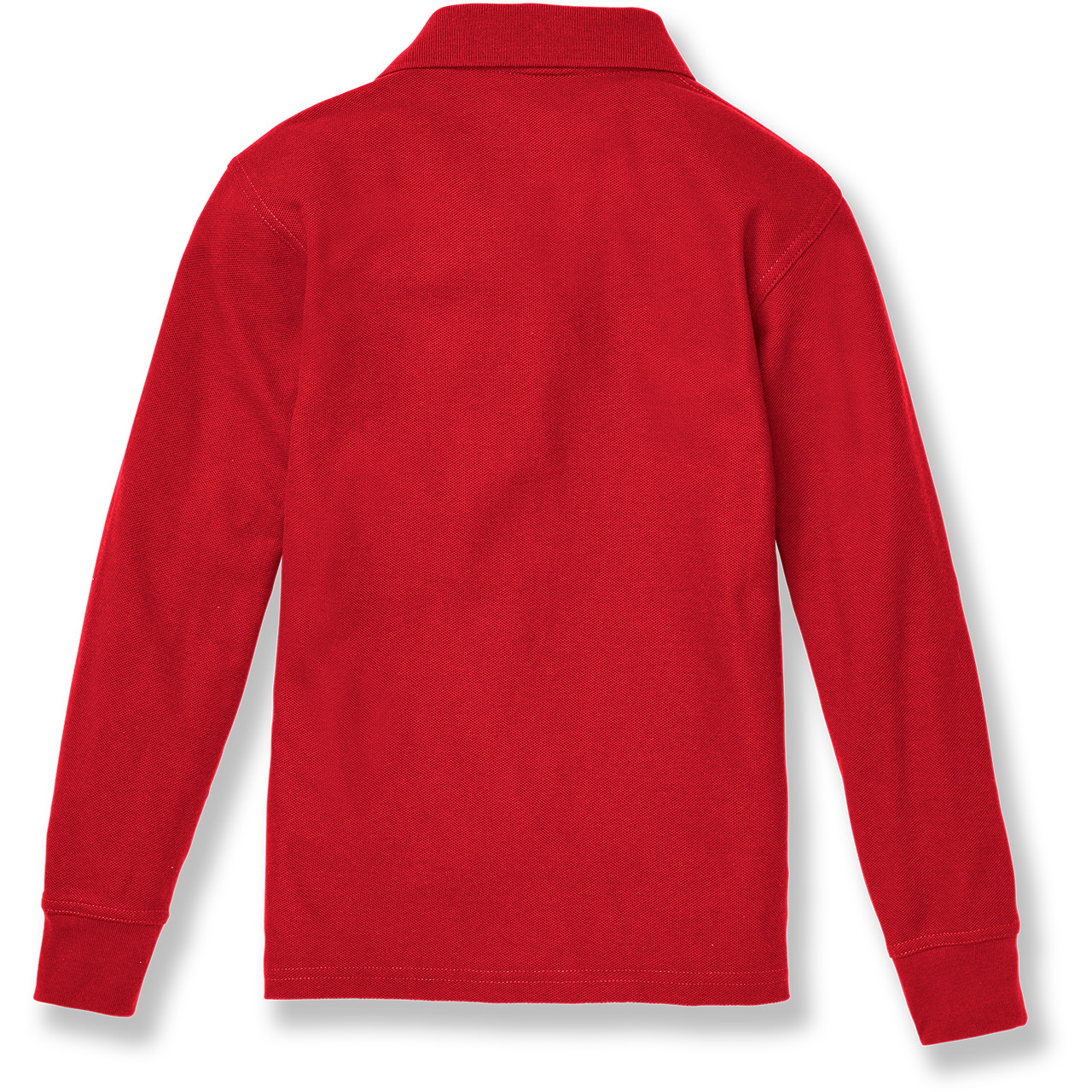 Long Sleeve Polo Shirt [TX015-KNIT-LS-RED]