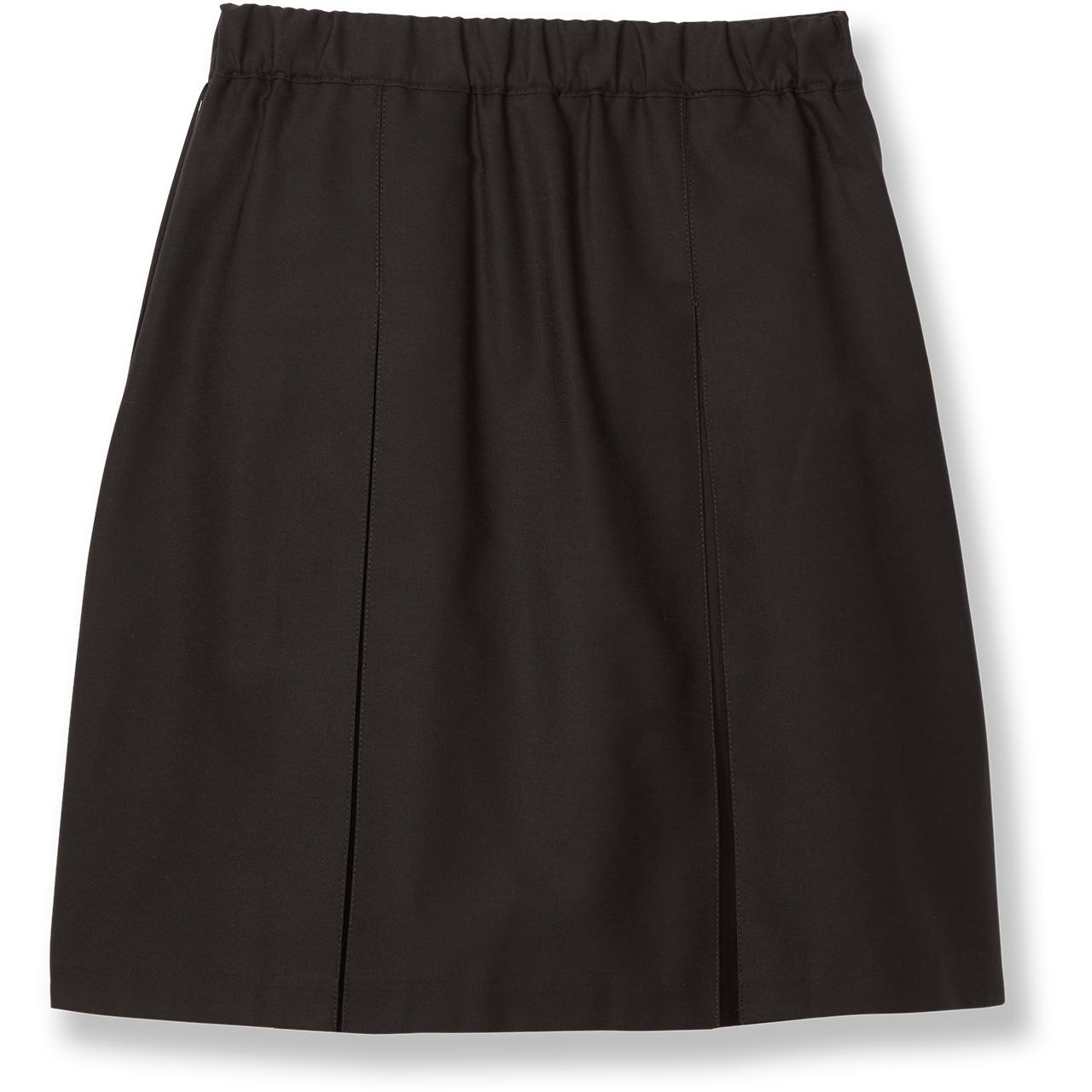 Pleated Skirt with Elastic Waist [PA619-34-4-BLACK] - FlynnO'Hara