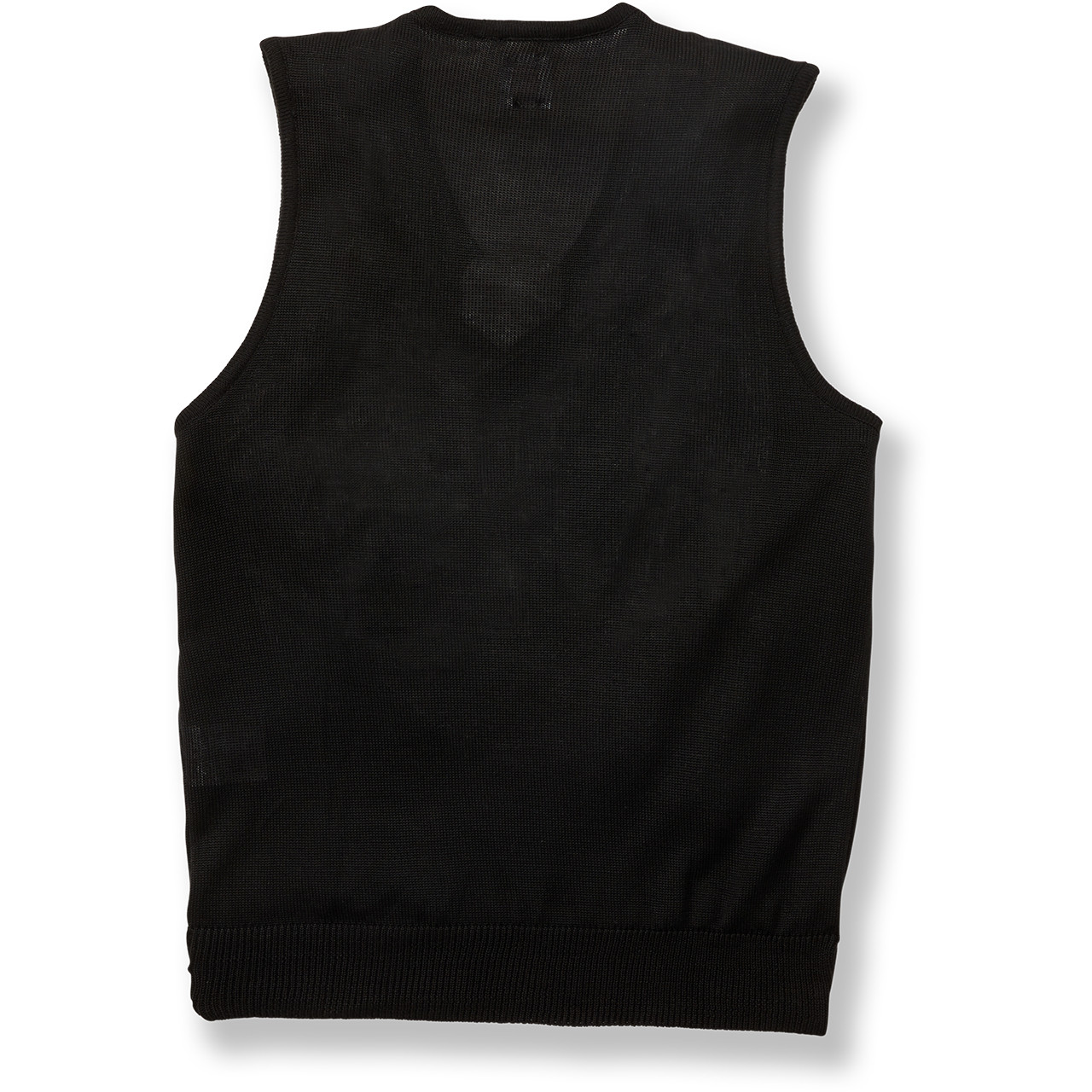 Fine Gauge V-Neck Sweater Vest [AK021-6433-BLACK] - FlynnO'Hara