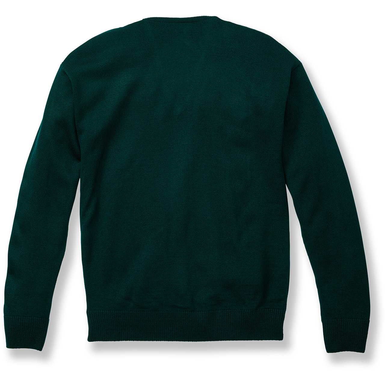 Fine Gauge V-Neck Sweater [AK021-6432-GREEN] - FlynnO'Hara Uniforms