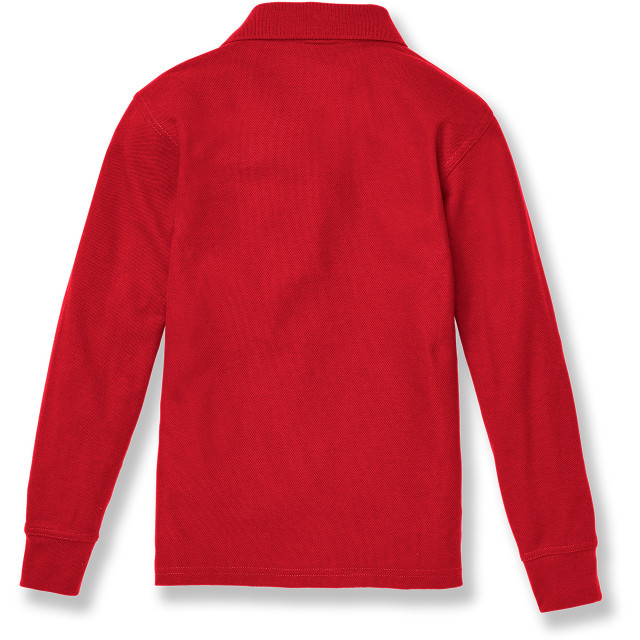 Long Sleeve Polo Shirt with embroidered logo [NY657-KNIT/MCC-RED