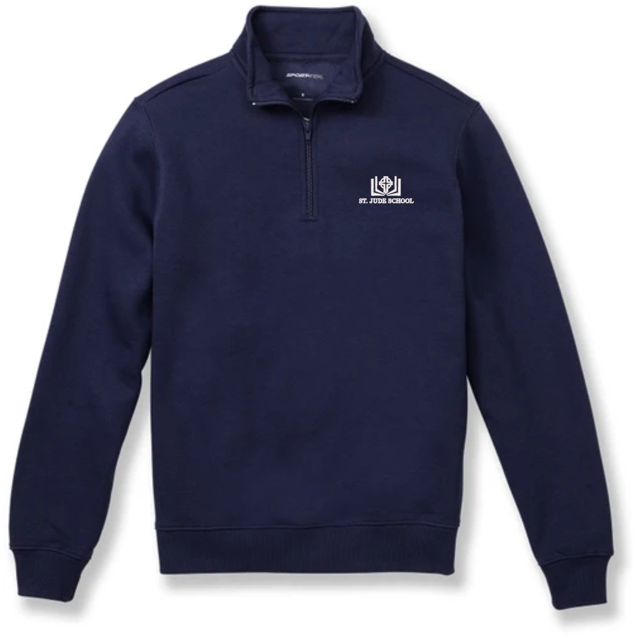 トップス ma923 1/4 Zip Sweatshirt with embroidered logo [PA675-ST253SJC-NAVY