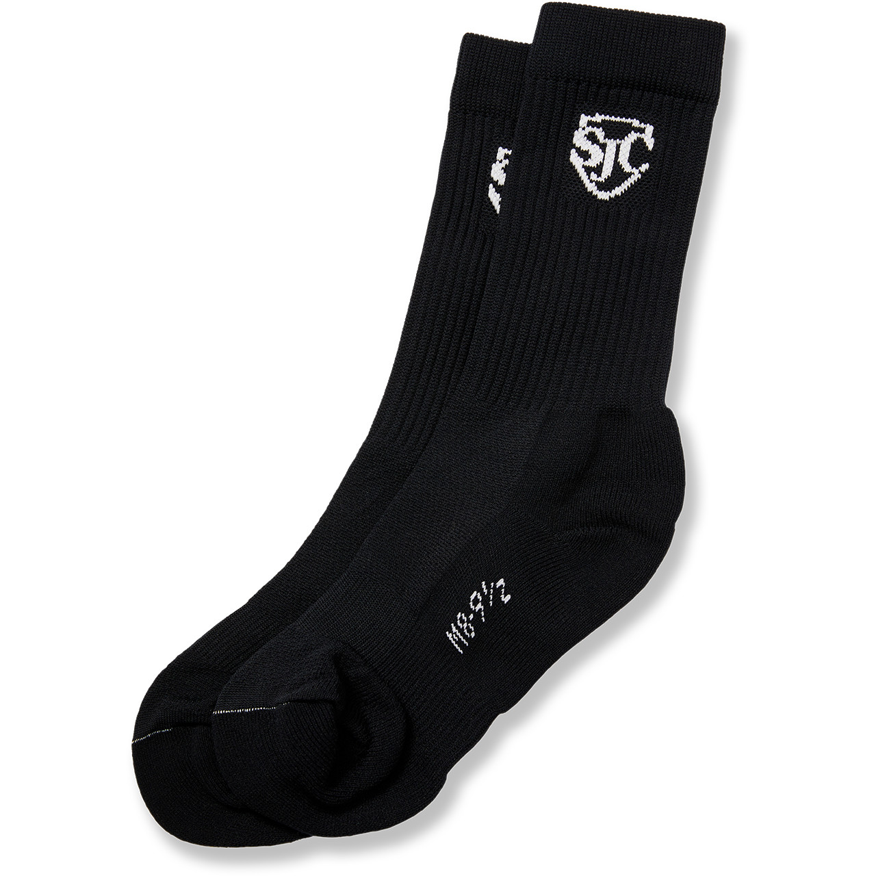 Crew Sock w/Logo [DC012-551/SJC-BLACK] - FlynnO'Hara Uniforms