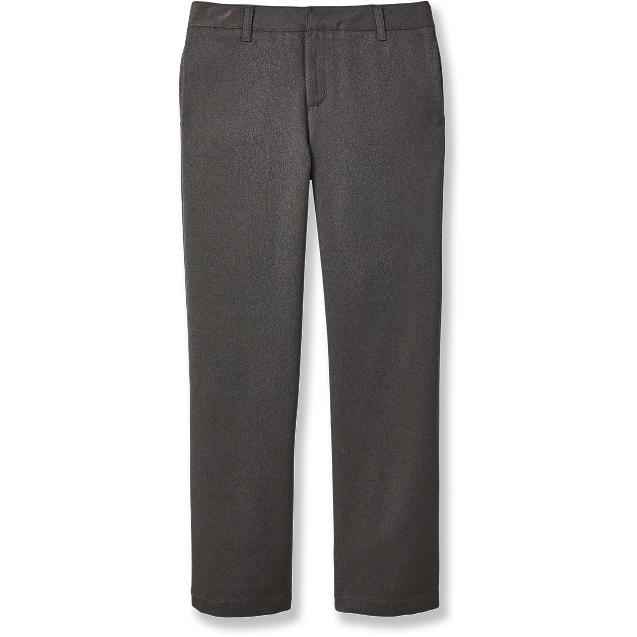 Girls' Flat Front Slacks [NJ028-15-FLAT-SA CHAR] - FlynnO'Hara
