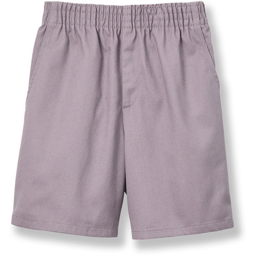 Pull-On Elastic Waist Shorts [FL030-PULL ONS-STEEL GY]