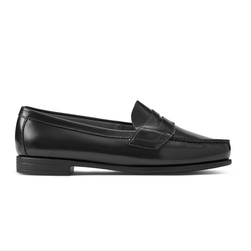 Women's Penny Loafer [NY207-3921BKW-BLACK]