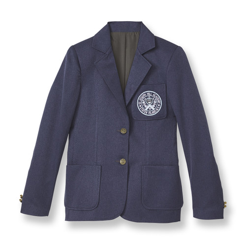 Girls' Blazer with school emblem [NY642-1875/JHS-PM BLUE]