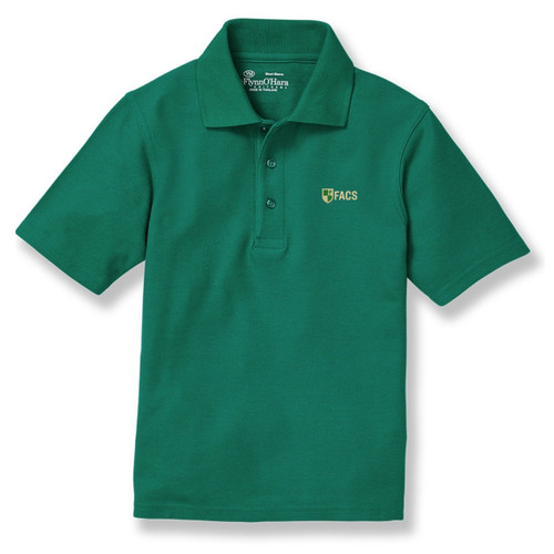Short Sleeve Polo Shirt with embroidered logo [TN001-KNIT-FIA-HUNTER]