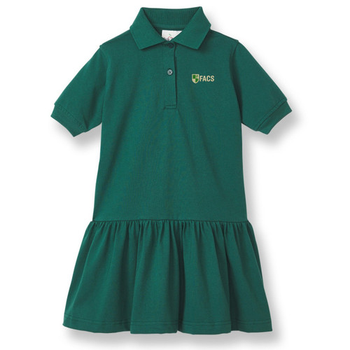 Short Sleeve Jersey Knit Dress with embroidered logo [TN001-7737-FIA-HUNTER]