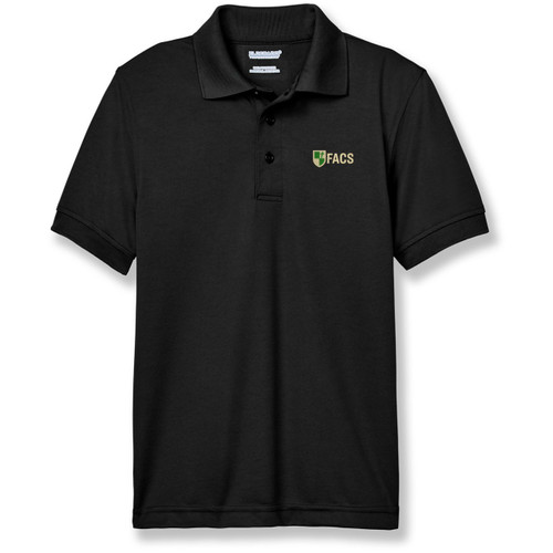 Performance Polo Shirt with embroidered logo [TN001-8500-FIA-BLACK]