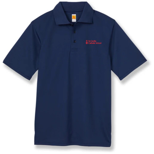 Performance Polo Shirt with embroidered logo [TX190-8500-CET-NAVY]