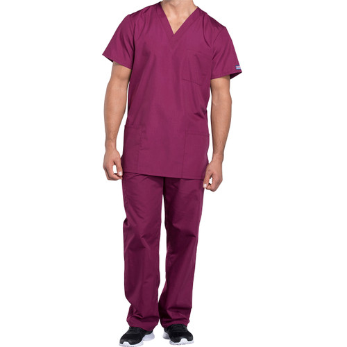 3 Pocket Unisex Top with heat transferred logo [PA090-4876/BLO-WINE]