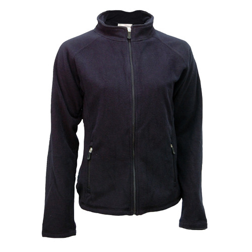 Ladies Full-Zip Polarfleece Jacket with embroidered logo [PA095-1010-NAVY]