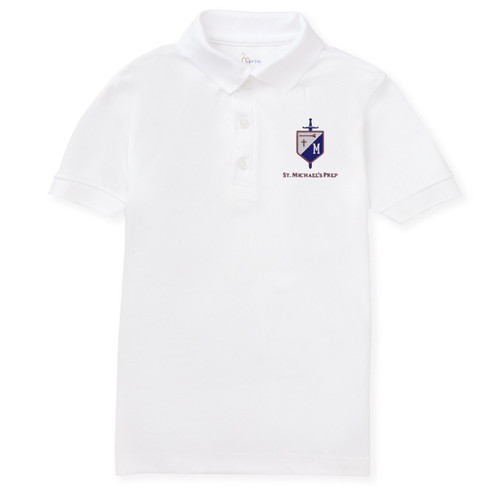 Performance Polo Shirt with embroidered logo [TX191-8500-MPA-WHITE]