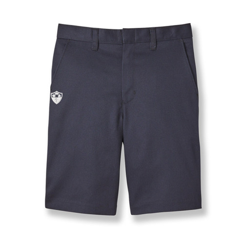 Boys' Twill Walking Shorts with embroidered logo [FL032-TWILSEPI-NAVY]