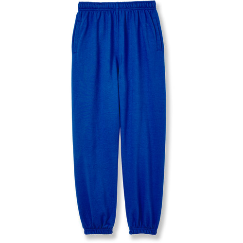 Heavyweight Sweatpants with heat transferred logo [NY819-865-ROYAL]