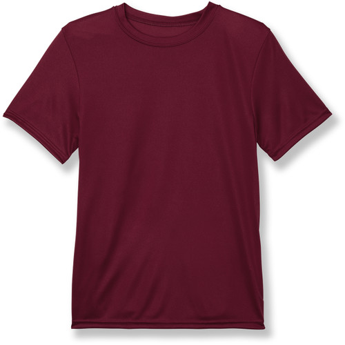 Wicking T-Shirt with heat transferred logo [MD092-790-JOR-MAROON]