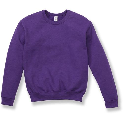 Heavyweight Crewneck Sweatshirt with heat transferred logo [NY182-862/NOT-PURPLE]
