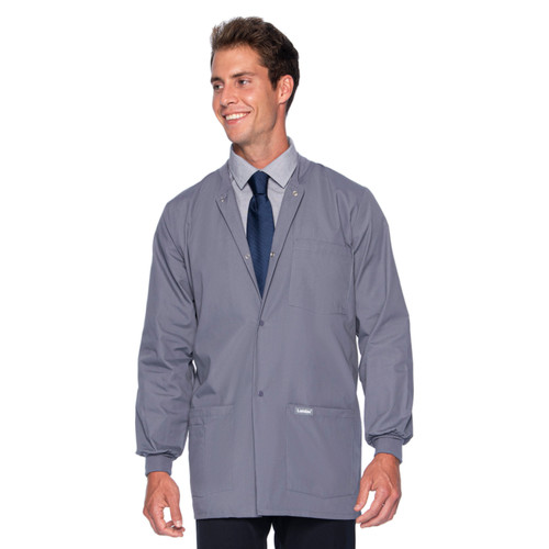 Men's Warm-Up Jacket with embroidered logo [PA114-7551/ALV-STEEL]
