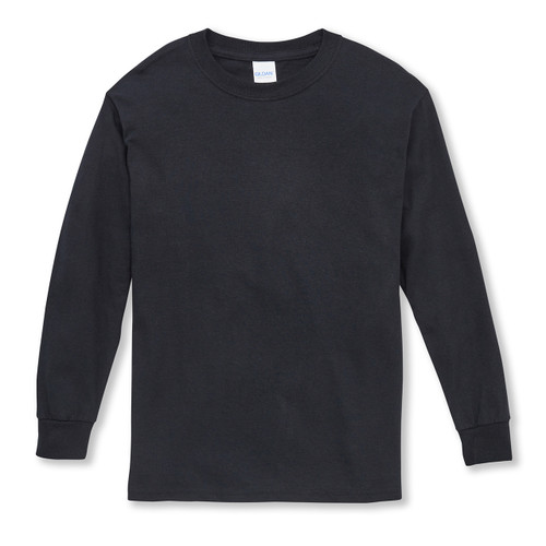 Long Sleeve T-Shirt with heat transferred logo [NJ075-366/ESS-NAVY]