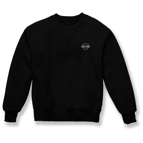 Heavyweight Crewneck Sweatshirt with embroidered logo [TX180-862/HSE-BLACK]