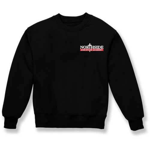 Heavyweight Crewneck Sweatshirt with embroidered logo [SC007-862/NSC-BLACK]