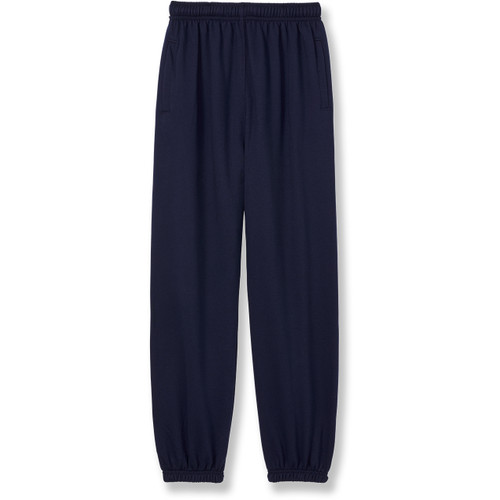 Heavyweight Sweatpants with heat transferred logo [NY671-865/JHG-NAVY]