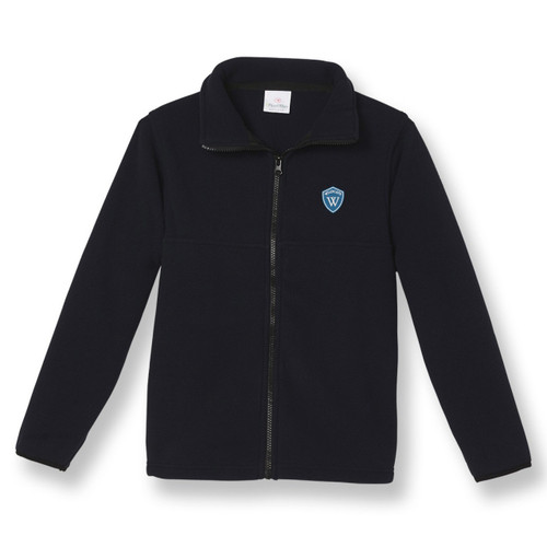Full-Zip Fleece Jacket with embroidered logo [GA041-SA25/WEA-NAVY]