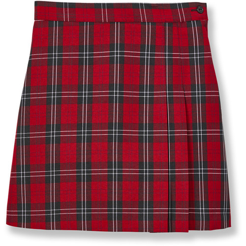 2 Pleat Skort [PA083-2653-70-RD PLAID]