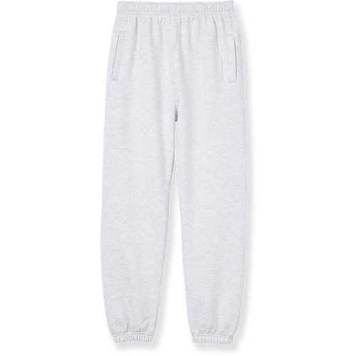 Heavyweight Sweatpants with heat transferred logo [NY096-865/EHS-ASH]